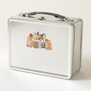 Thankful Case Manager Thanksgiving Case Management Metal Lunch Box