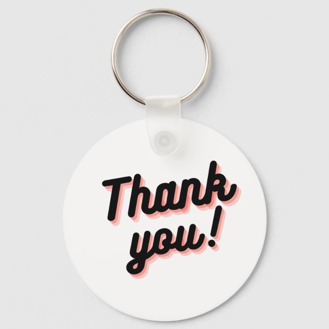 Thankful Charm Key Ring (Front)