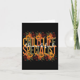 Thankful Child Life Specialist Thanksgiving  Card