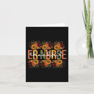 Thankful Emergency Nurse Thanksgiving ER Nurse 1 Card