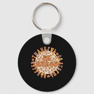 Thankful Emergency Nurse Thanksgiving Er Nurse Key Ring
