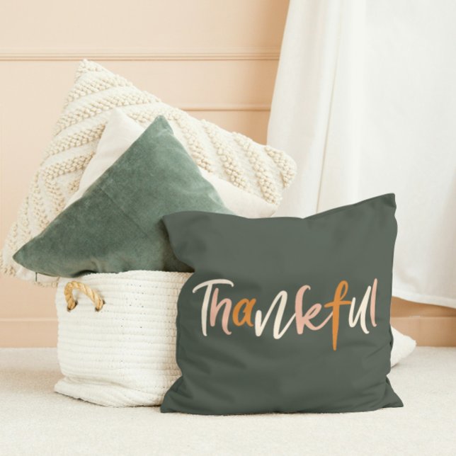 Thankful Fall Autumn Season Thanksgiving Pillow (Creator Uploaded)