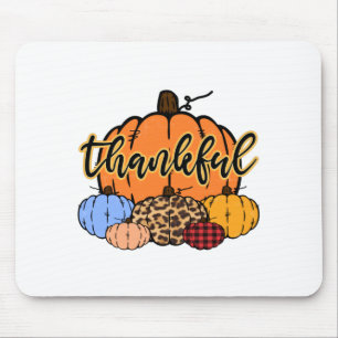 Thankful Fall Pumpkins Design Mouse Mat