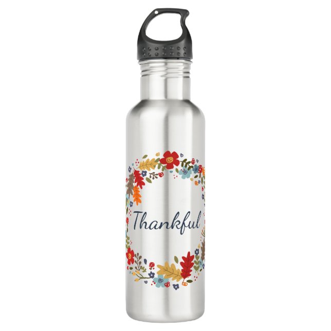 Thankful Fall Wreath Mug Thanksgiving Gift  (Front)
