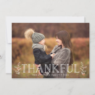 Thankful Foliage   Thanksgiving Photo Card