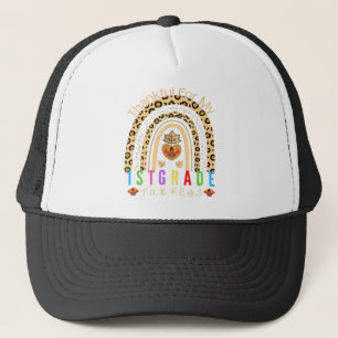 Thankful For My 1st Grade Turkeys Cute Thanksgivin Trucker Hat