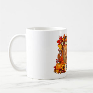 Thankful for My Dog Personalised Thanksgiving Pet Coffee Mug