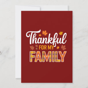 Thankful for my Family Holiday Card