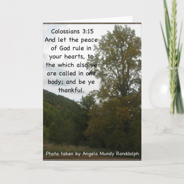 Thankful for my friend thank you card (Front)