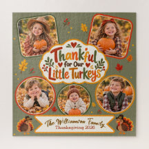 Thankful for Our Little Turkeys Personalised Famil