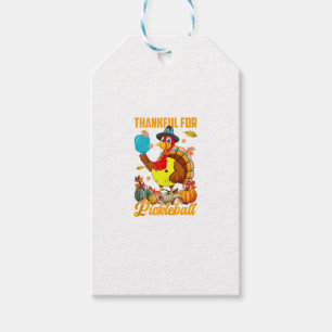 Thankful For Pickleball Turkey Fall Vibes Happy Th Gift Tags