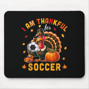 Thankful For Soccer Thanksgiving Turkey Matching P Mouse Mat