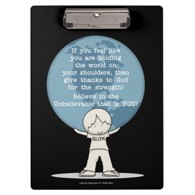 Thankful for Strength Clipboard (Front)