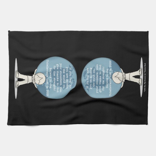 Thankful for Strength Tea Towel (Horizontal)