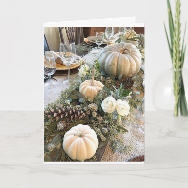 THANKFUL FOR "YOU" AT THANKSGIVING (AND ALL YEAR) HOLIDAY CARD (Front)