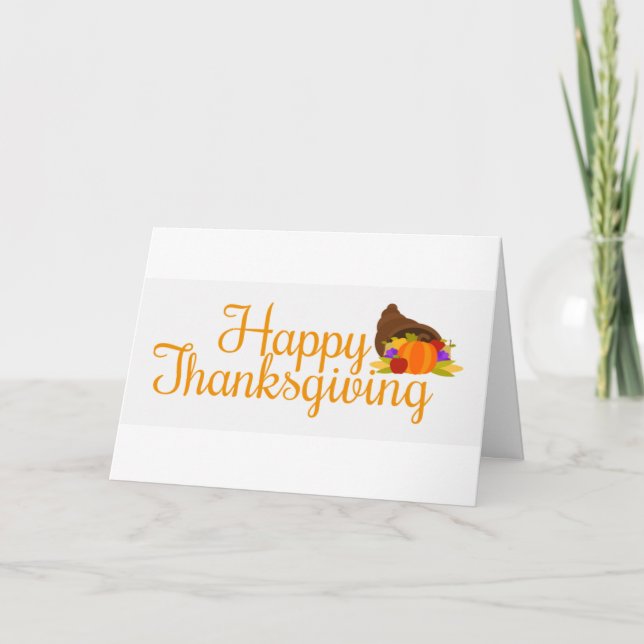 THANKFUL FOR *YOU* AT THANKSGIVING CARD (Front)