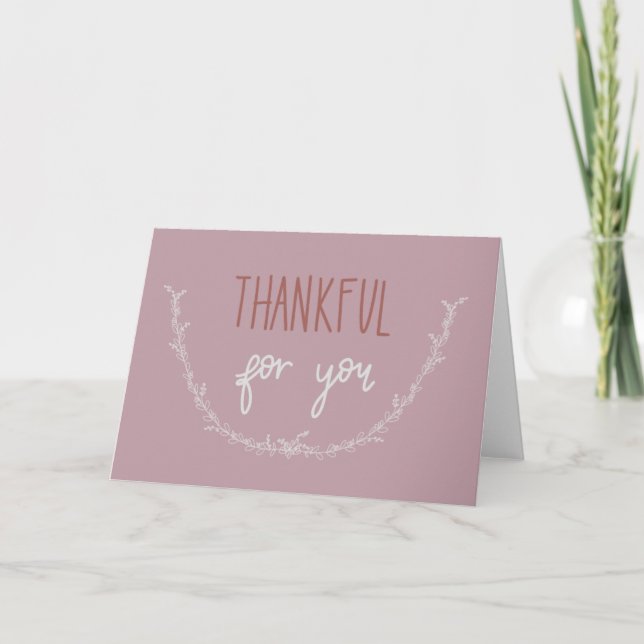 Thankful for You Card (Front)