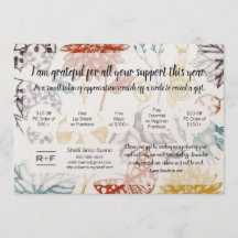 Thankful for you coupon card