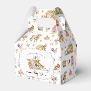 Thankful for You   Fall Farm Baby Shower Favour Box