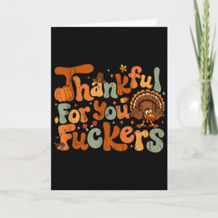 Thankful For You Forers, Funny Thanksgiving  Card