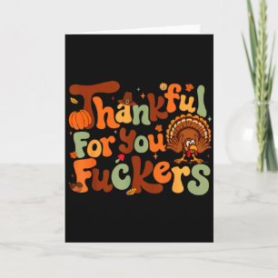 Thankful For You Forers Thanksgiving Happy Turkey  Card