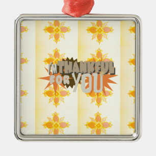 Thankful for you metal tree decoration