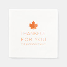Thankful For You | Modern Minimalist Thanksgiving