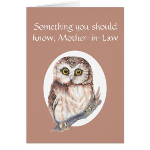 Thankful for You Mother-in-Law Mother's Day Owl