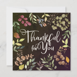 Thankful For You - Thanksgiving Invitation