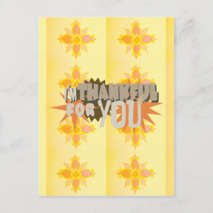 Thankful for you with Love Compassion & Gratitude Postcard