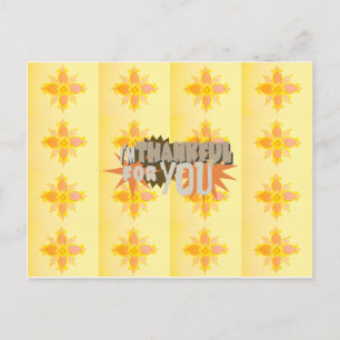 Thankful for you with Love Compassion & Gratitude Postcard
