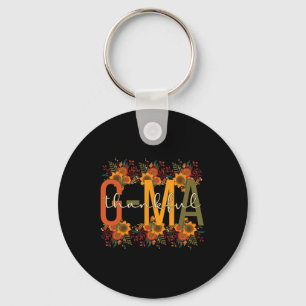 Thankful G-ma Grandmother Thanksgiving G-ma Grandm Key Ring