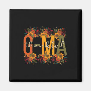 Thankful G-Ma Grandmother Thanksgiving G-Ma Grandm Magnet