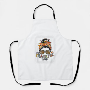 Thankful Gigi For Women Fall Thanksgiving Messy Bu Apron