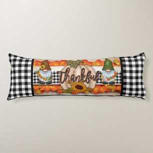 Thankful Gnome Buffalo Plaid Body Cushion