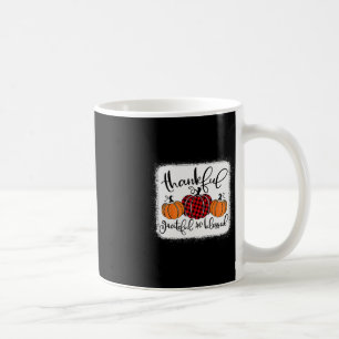 Thankful Grateful and Blessed Pumpkin Fall Thanksg Coffee Mug