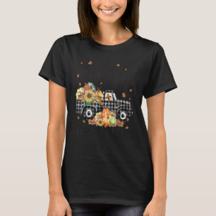 Thankful Grateful and Blessed Pumpkin Fall Thanksg T-Shirt