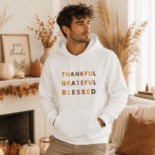 Thankful Grateful Blessed – Fall Hoodie