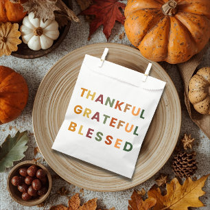 Thankful Grateful Blessed – Fall Party Favor Bags