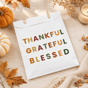 Thankful Grateful Blessed – Fall Party Favour Bags