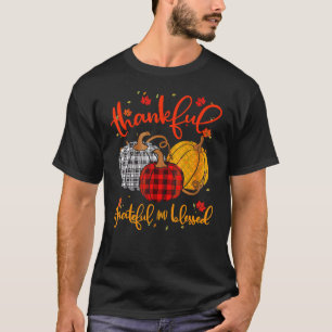 Thankful Grateful Blessed Fall Pumpkin Thanksgivin T-Shirt