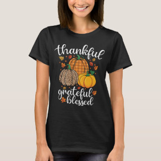 Thankful Grateful Blessed Fall Y'all T-Shirt