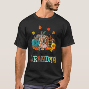 Thankful Grateful Blessed Grammy Pumpkins Thanksgi T-Shirt