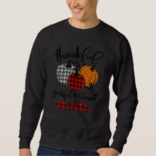 Thankful Grateful Blessed Gramps Autumn Fall Pumpk Sweatshirt