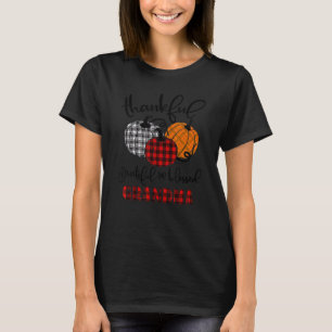 Thankful Grateful Blessed Grandma Autumn Fall Pump T-Shirt
