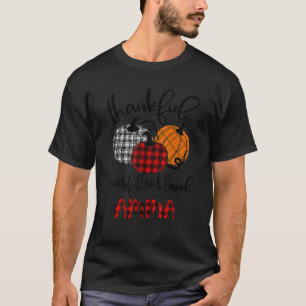 Thankful Grateful Blessed Happy Thanksgiving Amma  T-Shirt