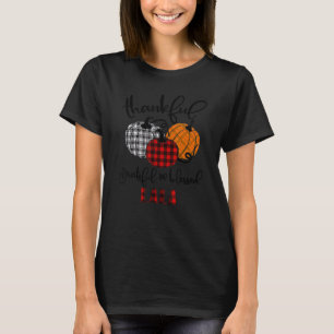 Thankful Grateful Blessed Lala Autumn Fall Pumpkin T-Shirt