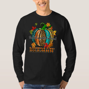 Thankful Grateful Blessed Meemaw Pumpkin Thanksgiv T-Shirt