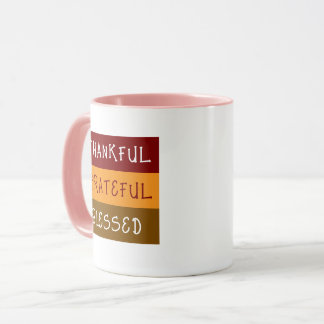 Thankful Grateful Blessed Mug
