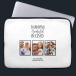 Thankful grateful blessed photo thanksgiving  laptop sleeve<br><div class="desc">Thankful,  grateful,  blessed thanksgiving photo gift</div>